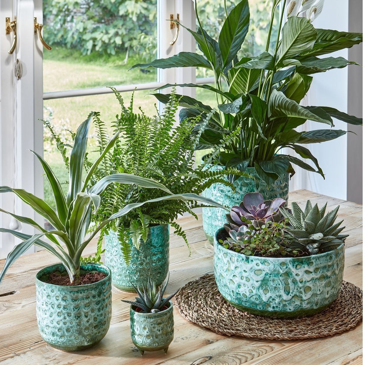 Emerald Glaze Planter Green 18Cm 