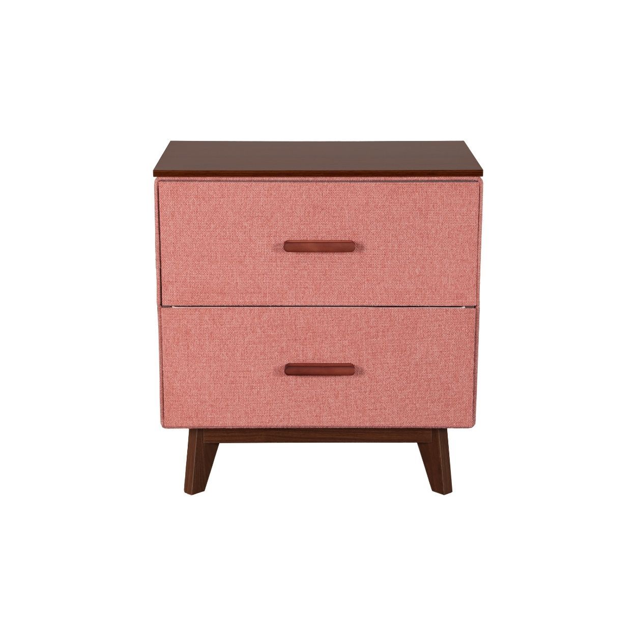 Lara 2 Drawers Nightstand Terracotta