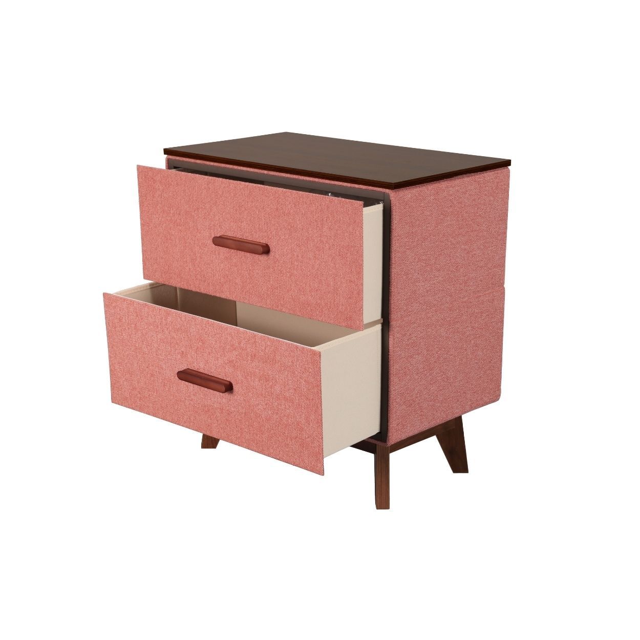 Lara 2 Drawers Nightstand Terracotta