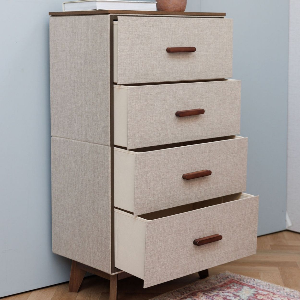 Lara 4 Drawers Dresser Natural