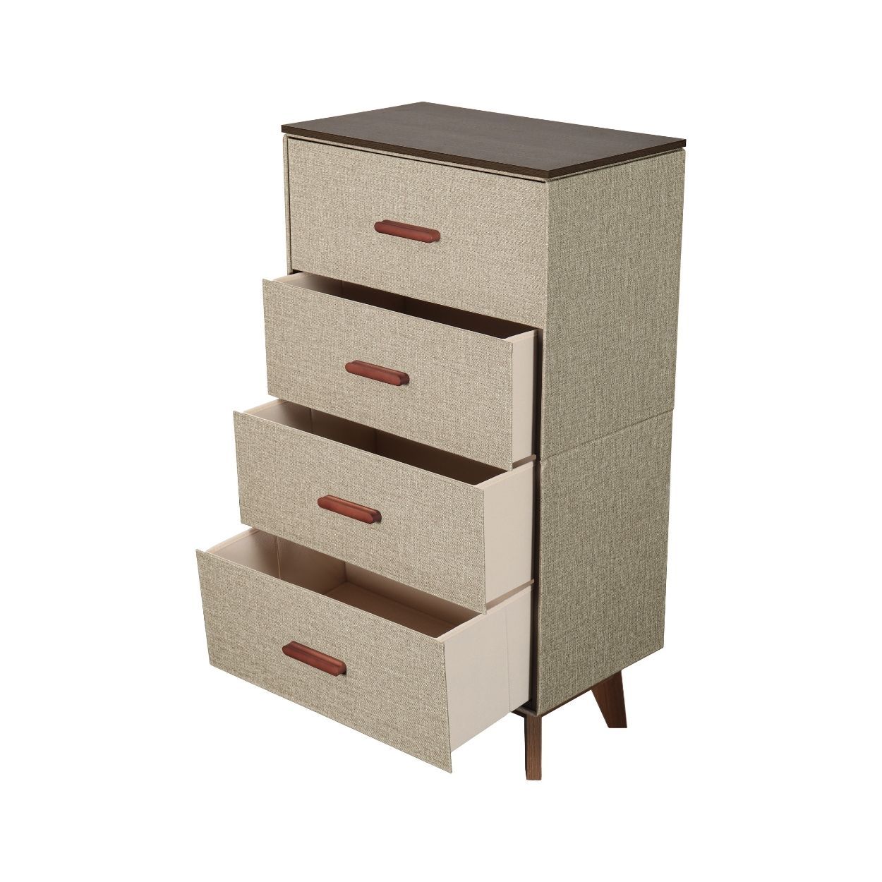 Lara 4 Drawers Dresser Natural