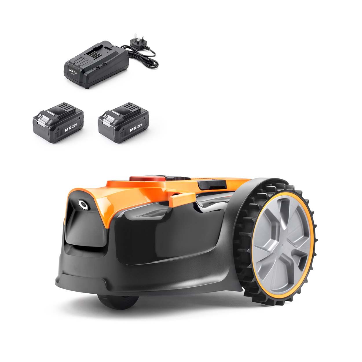 LawnMaster OcuMow 16 Drop and Mow Robotic Mower with 2 batteries