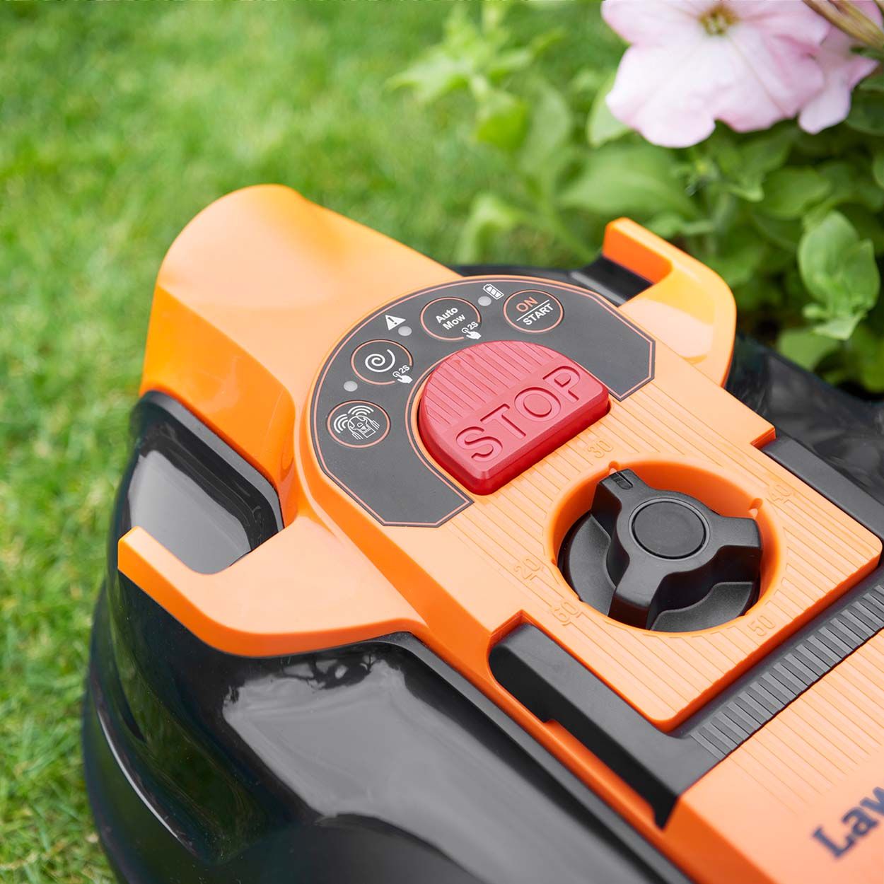 LawnMaster OcuMow 16 Drop and Mow Robotic Mower with 2 batteries