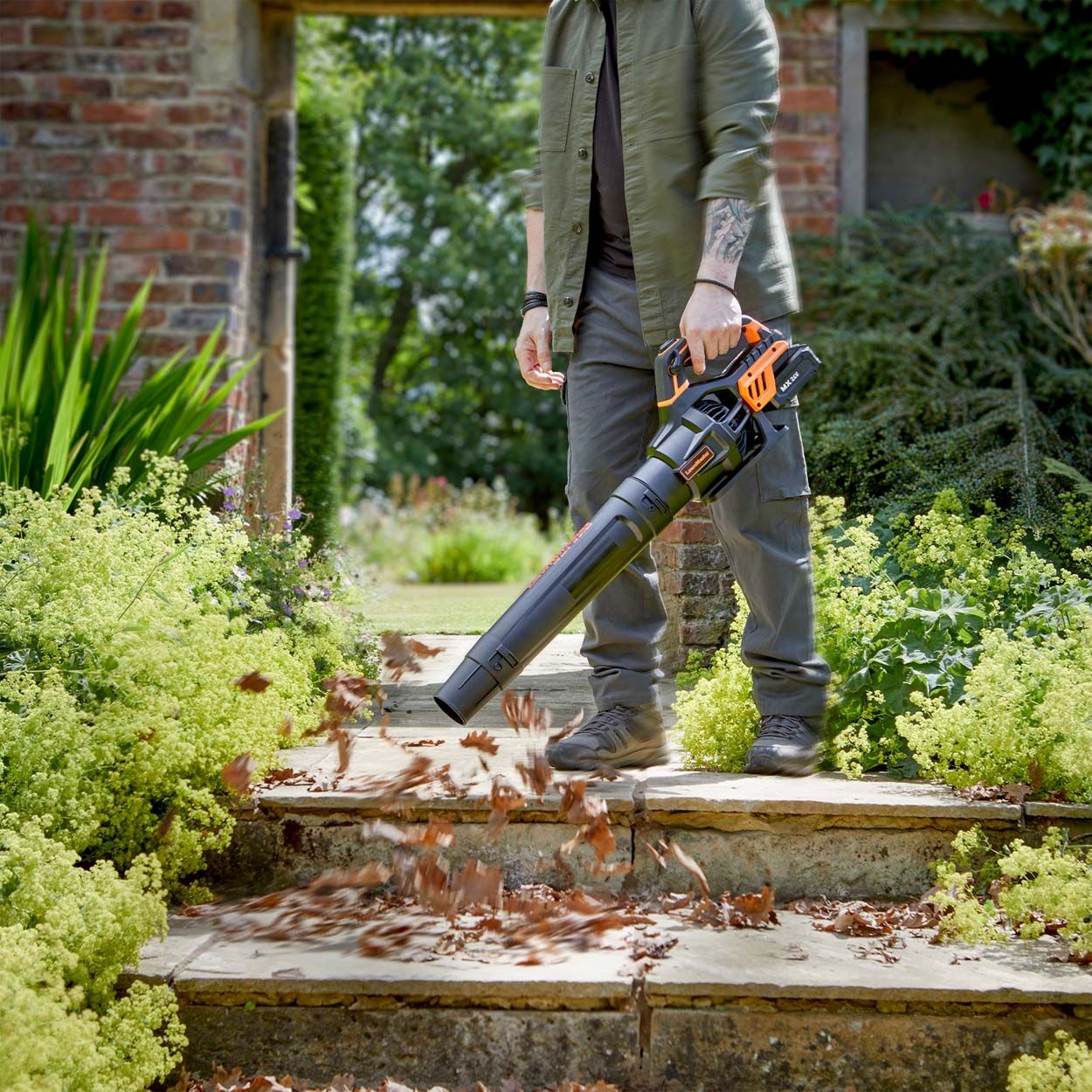 LawnMaster 24V Cordless Axial Leaf Blower