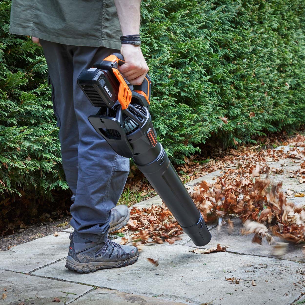 LawnMaster 24V Cordless Axial Leaf Blower