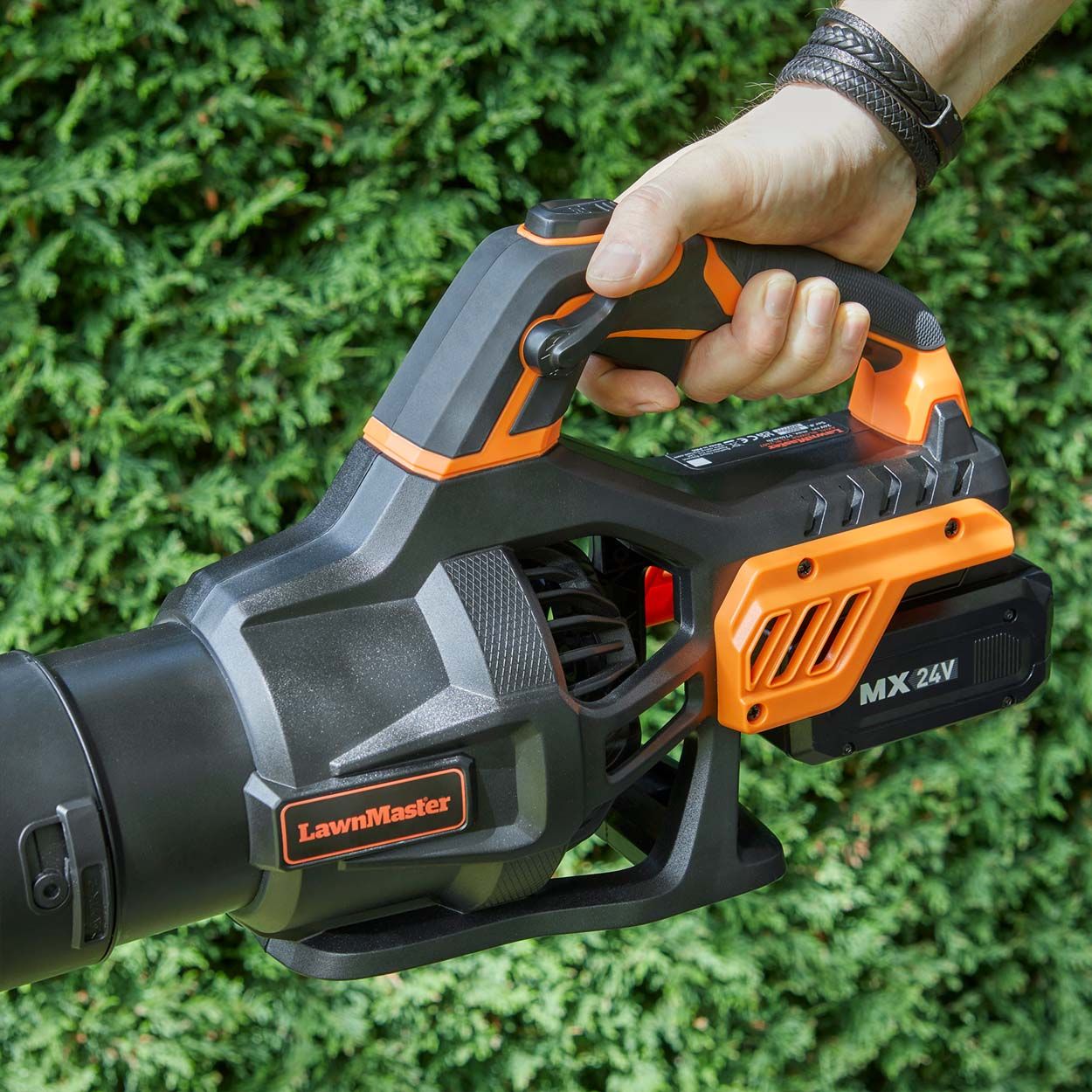 LawnMaster 24V Cordless Axial Leaf Blower