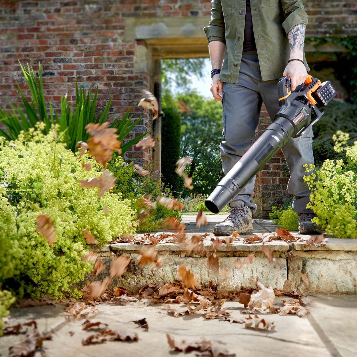 LawnMaster 48V Cordless Axial Leaf Blower