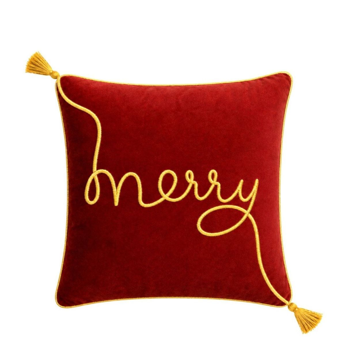 Pillow Embroided Merry 45X45cm