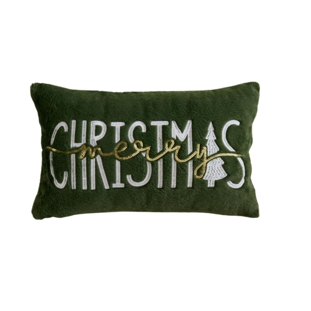 Pillow Embroided Christmas 50X30cm