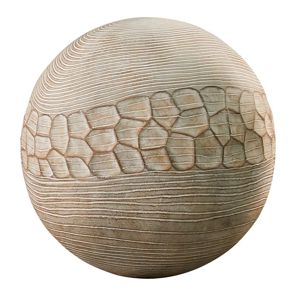 Altico Carved Globe Garden Feature