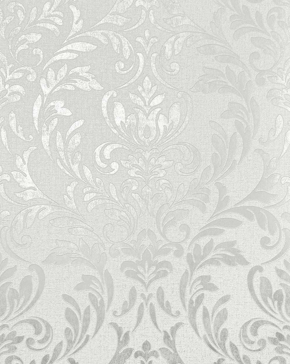 Azara Damask Wallpaper, Light Grey