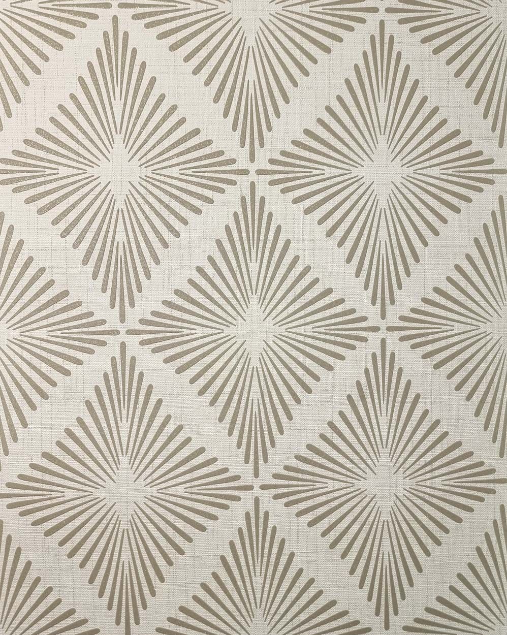 Fine Decor Denver Geometric Diamond Wallpaper, Natural