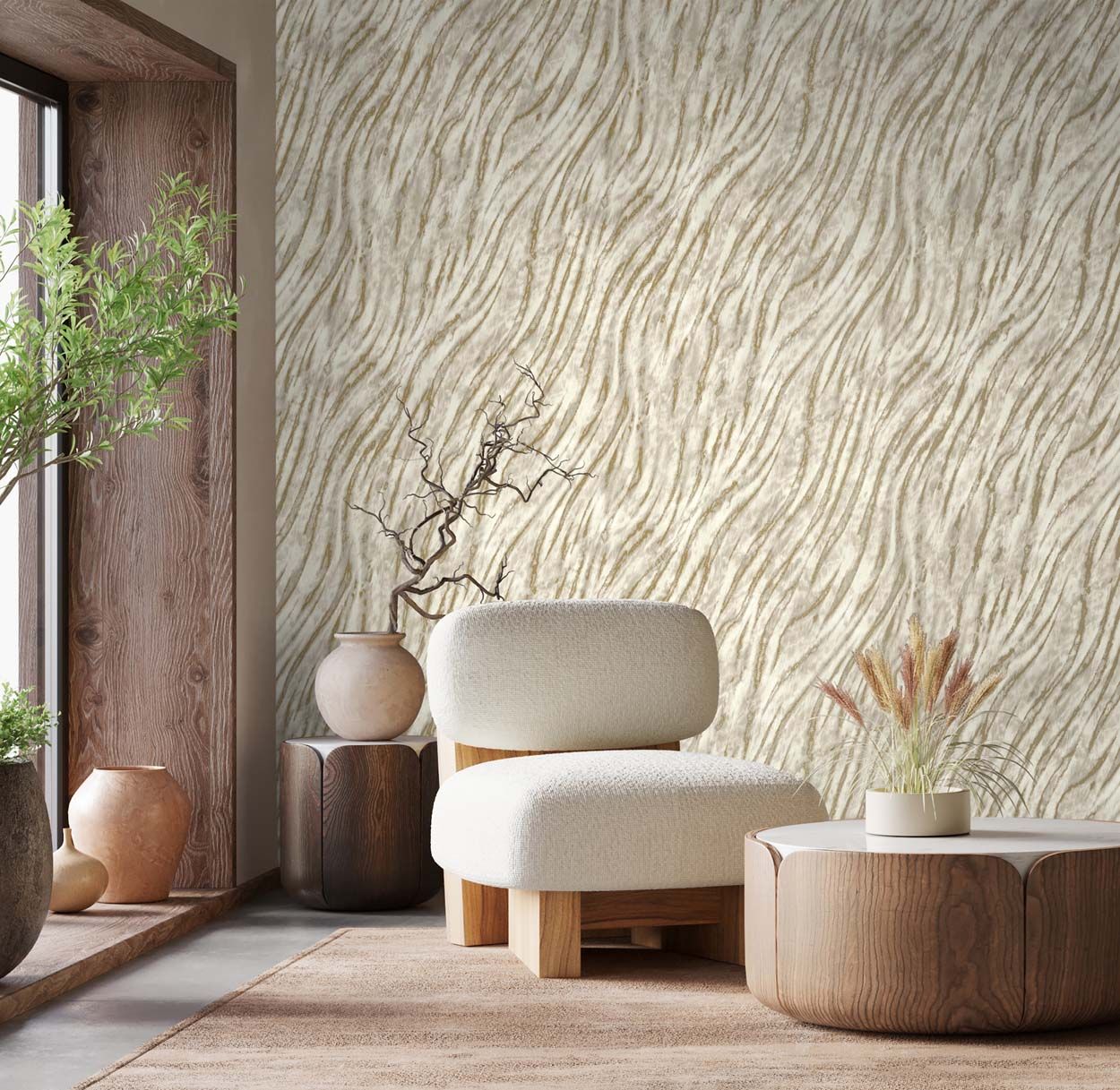 Crown Ember Wallpaper, Natural