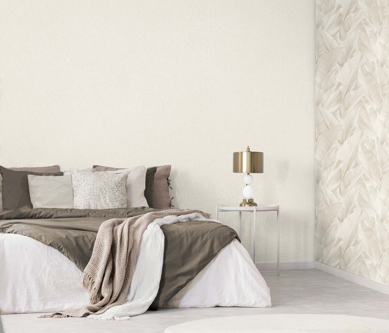 Vymura Gianni Plain Heavyweight Vinyl Wallpaper, Stone