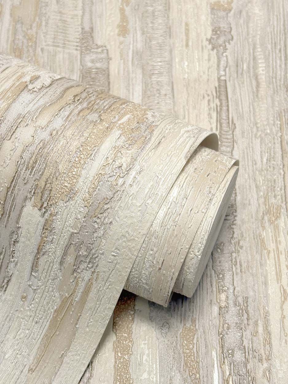 Vymura Gianni Plain Heavyweight Vinyl Wallpaper, Natural Beige