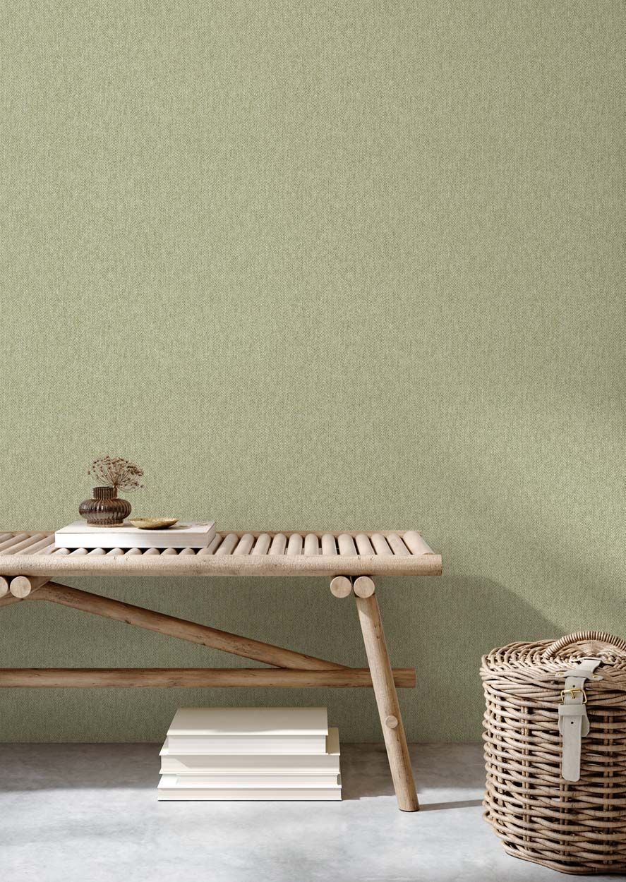 Crown Harris Texture Luxury Textured Wallpaper, Green