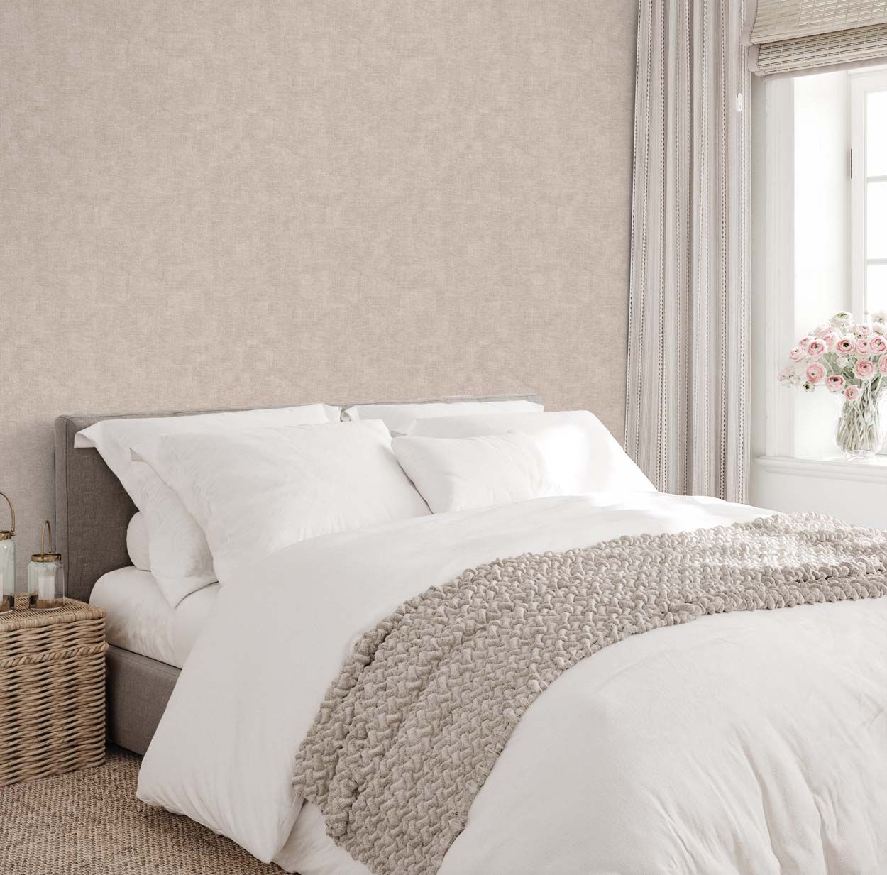 Vymura Mirella Wallpaper, Stone