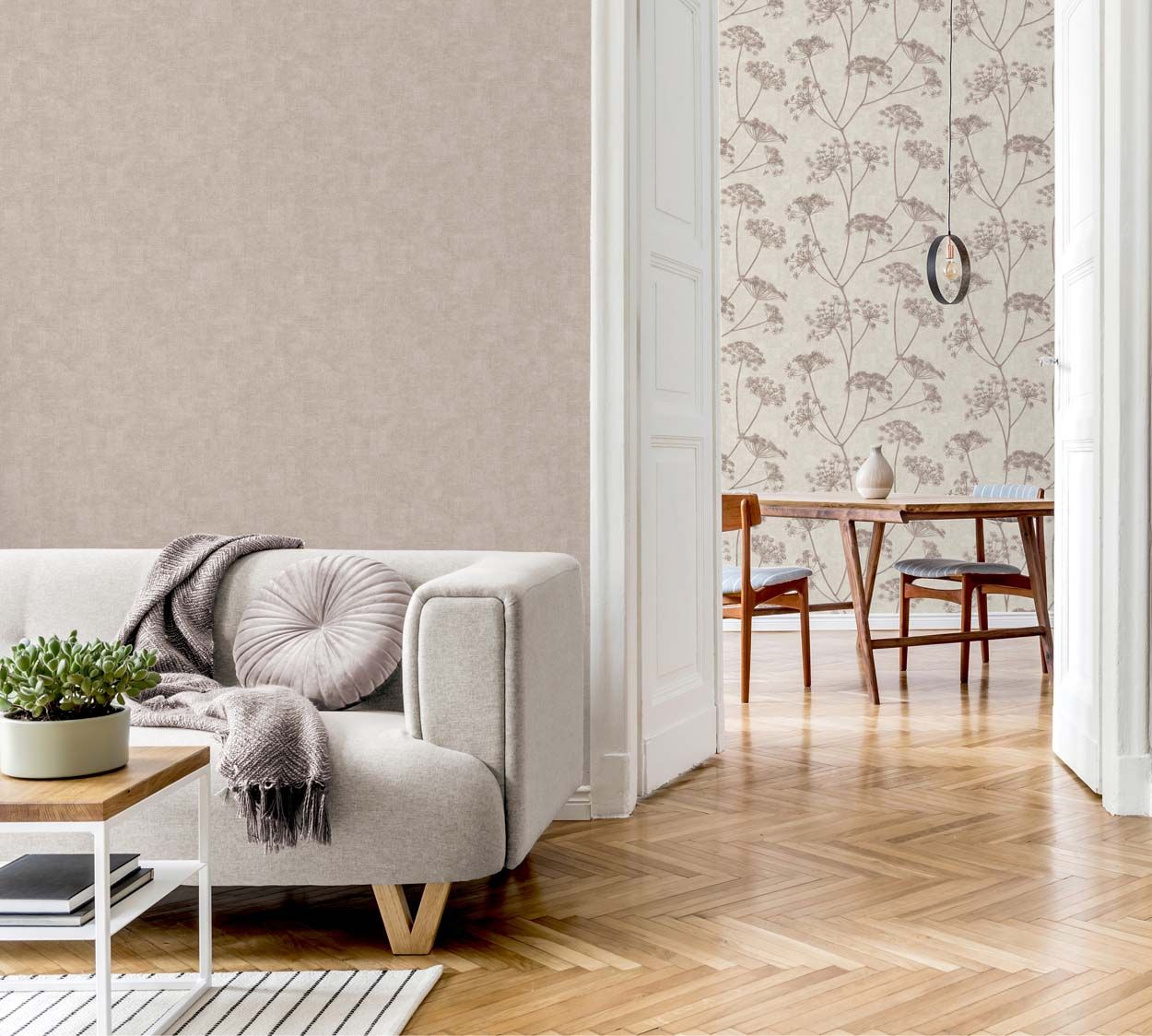 Vymura Mirella Wallpaper, Stone