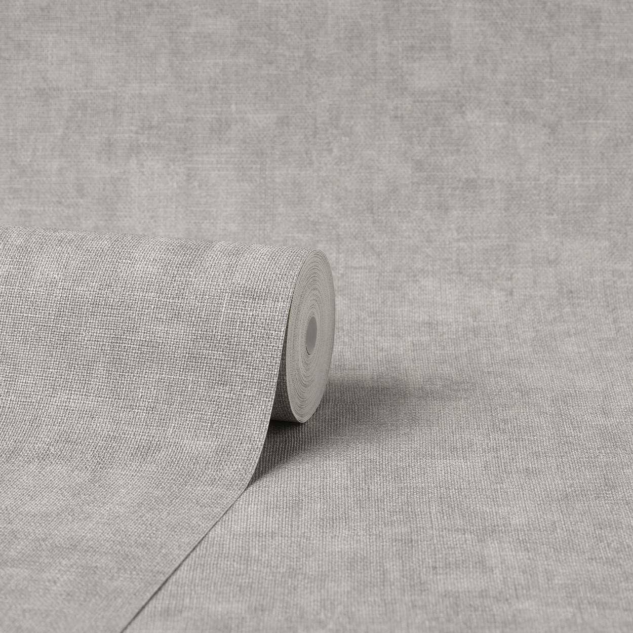 Vymura Hessian Vinyl Wallpaper, Grey