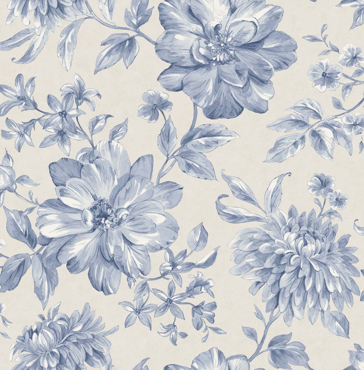 Fine Decor Isabella Floral Wallpaper, Blue