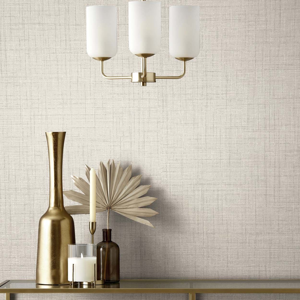 Fine Decor Larson Luxury Textured Vinyl Wallpaper, Stone