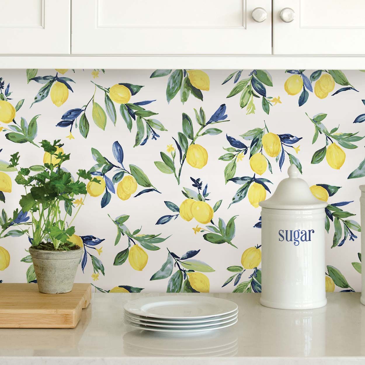 NuWall Lemon Drop Peel & Stick Wallpaper, Yellow