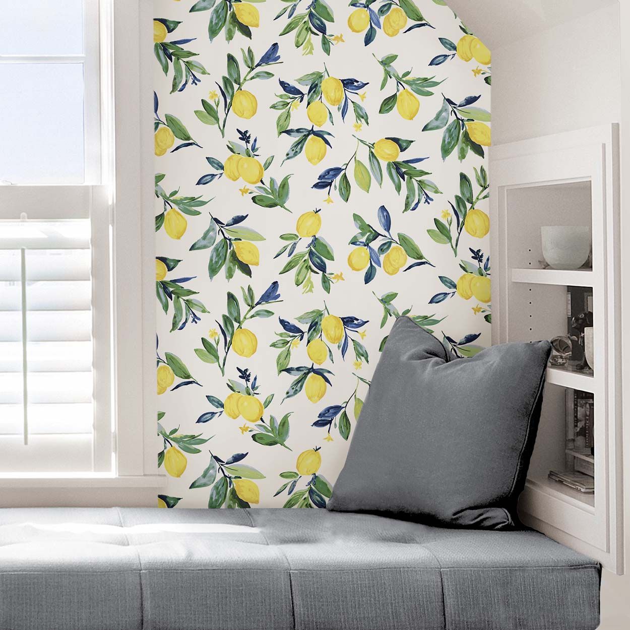 NuWall Lemon Drop Peel & Stick Wallpaper, Yellow