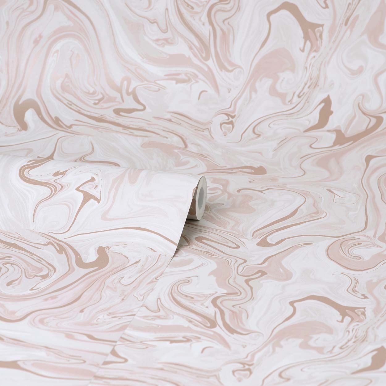 NuWall Marble Swirl Peel & Stick Wallpaper, Blush
