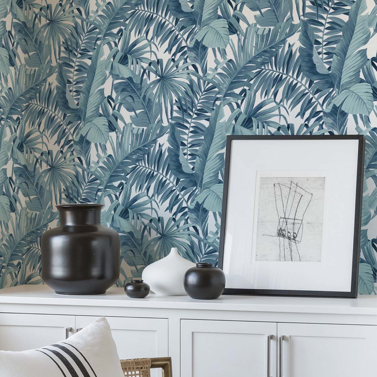 NuWall Maui Peel & Stick Wallpaper, Blue