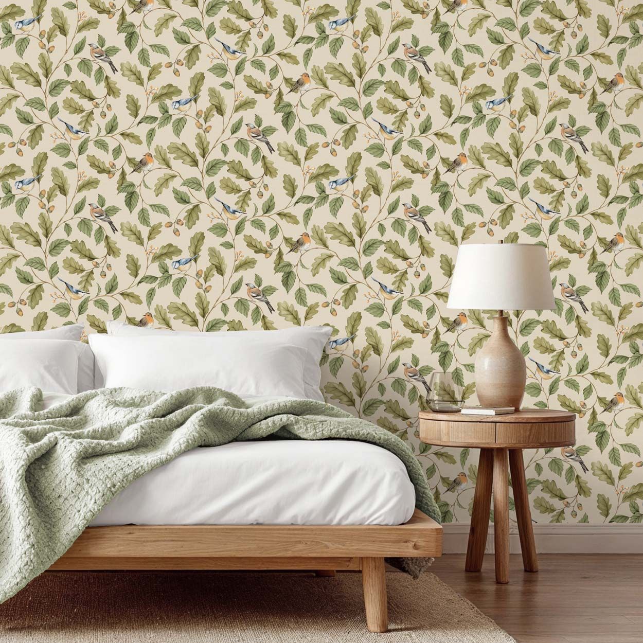 Crown Oakleigh Trail Wallpaper, Natural