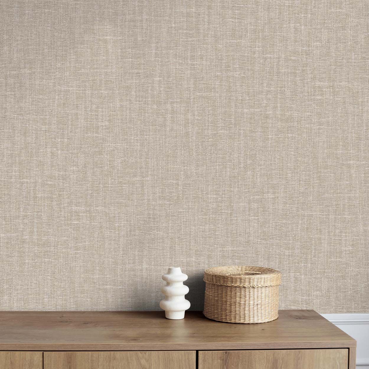 Crown Oakleigh Trail Wallpaper, Taupe