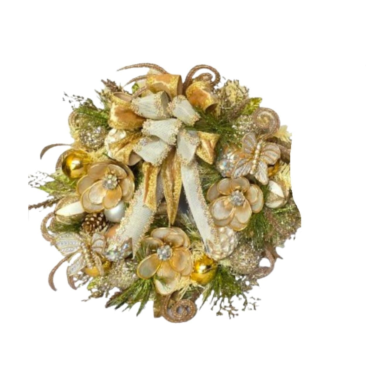 53cm Wreath Gold