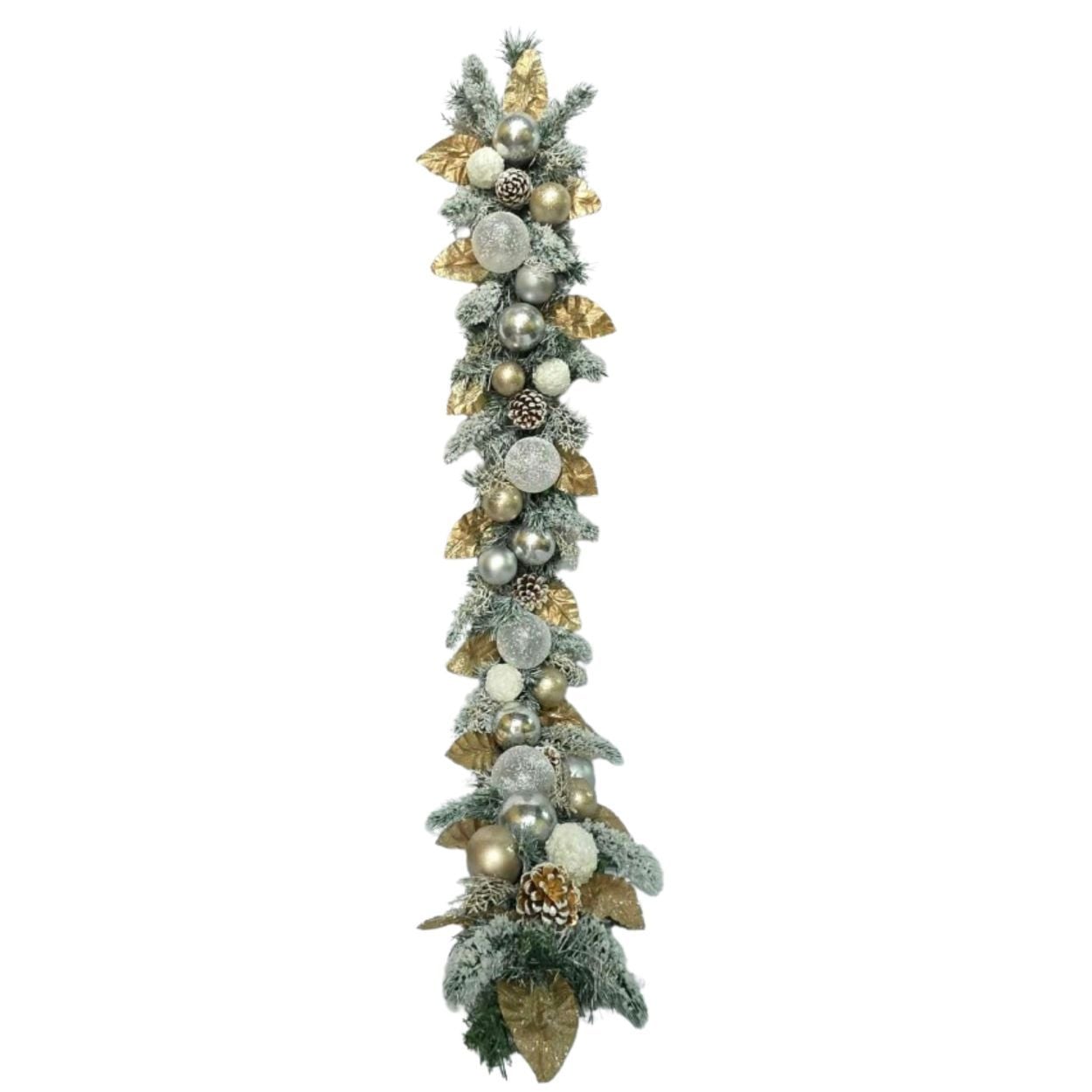 5ft Garland Silver And Gold