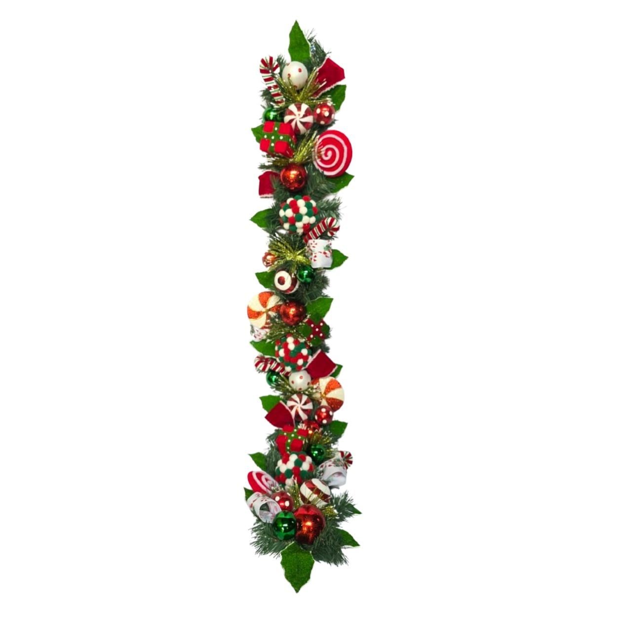 5ft Garland Peppermint