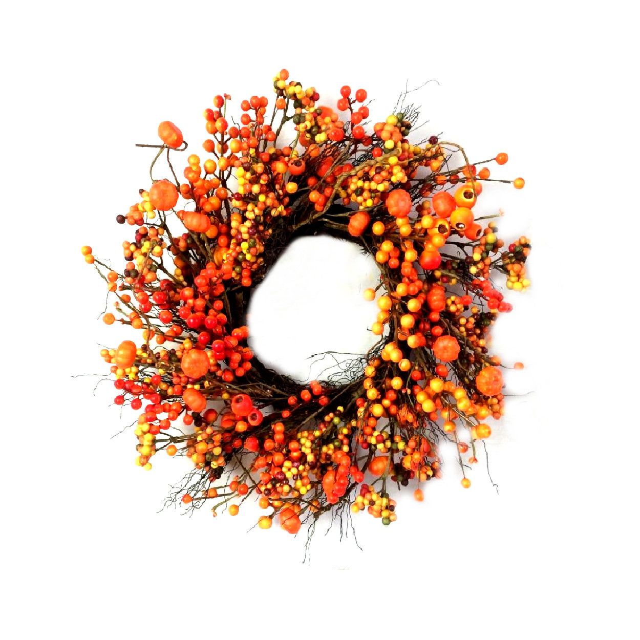 Orange Berry Wreath 50cm