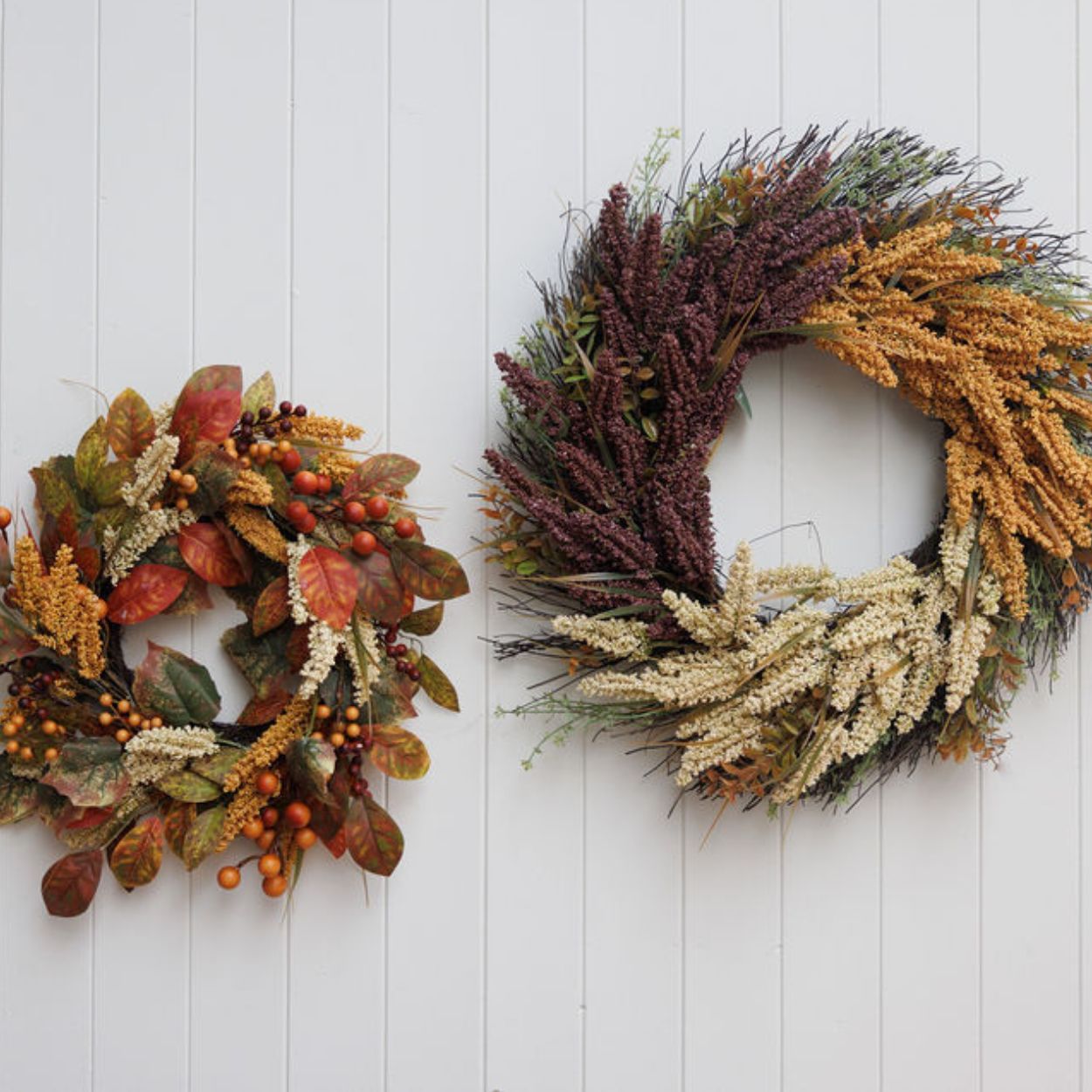 Autumn Leaves Orange Wreath