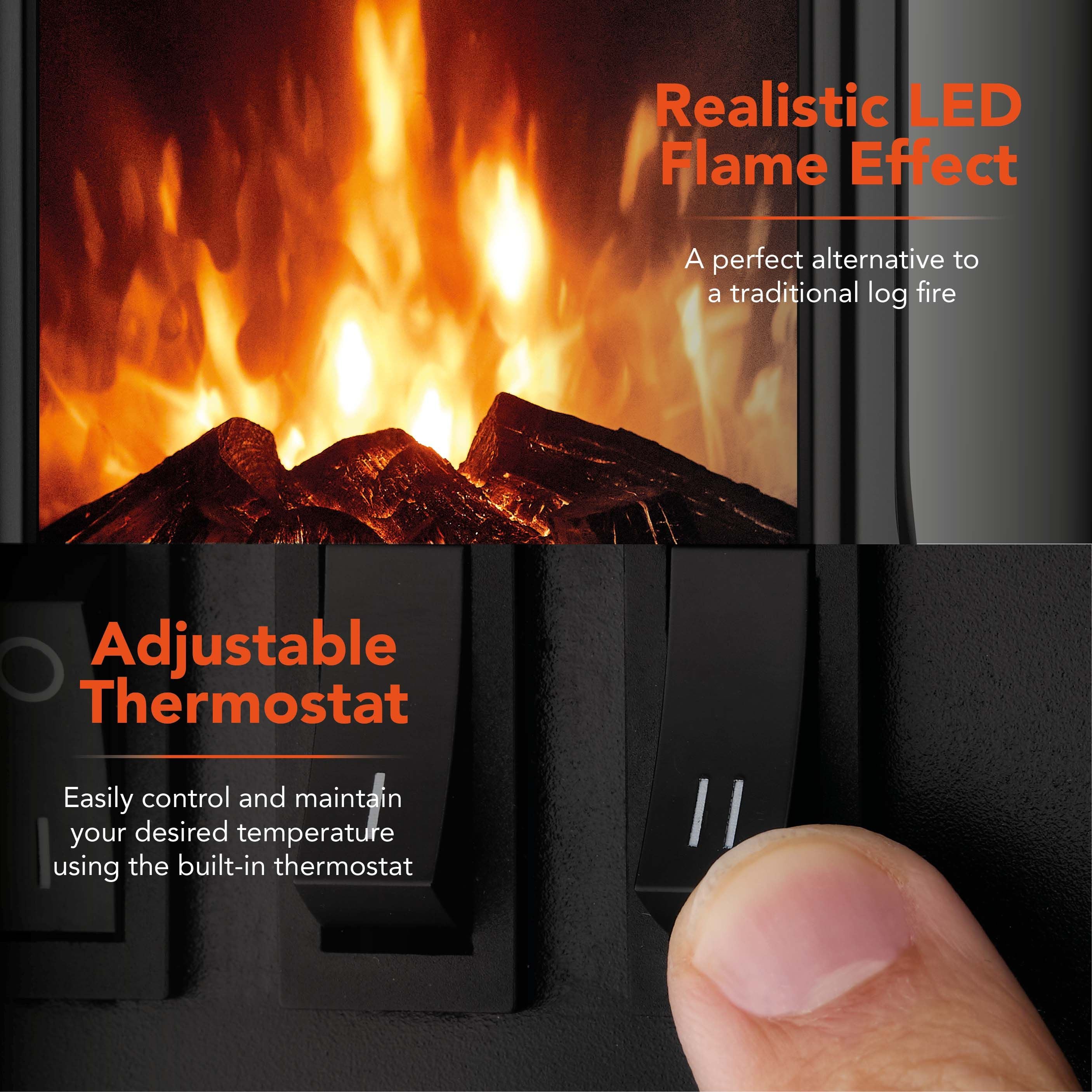 Warmlite Cavendish 2KW Stove Fire