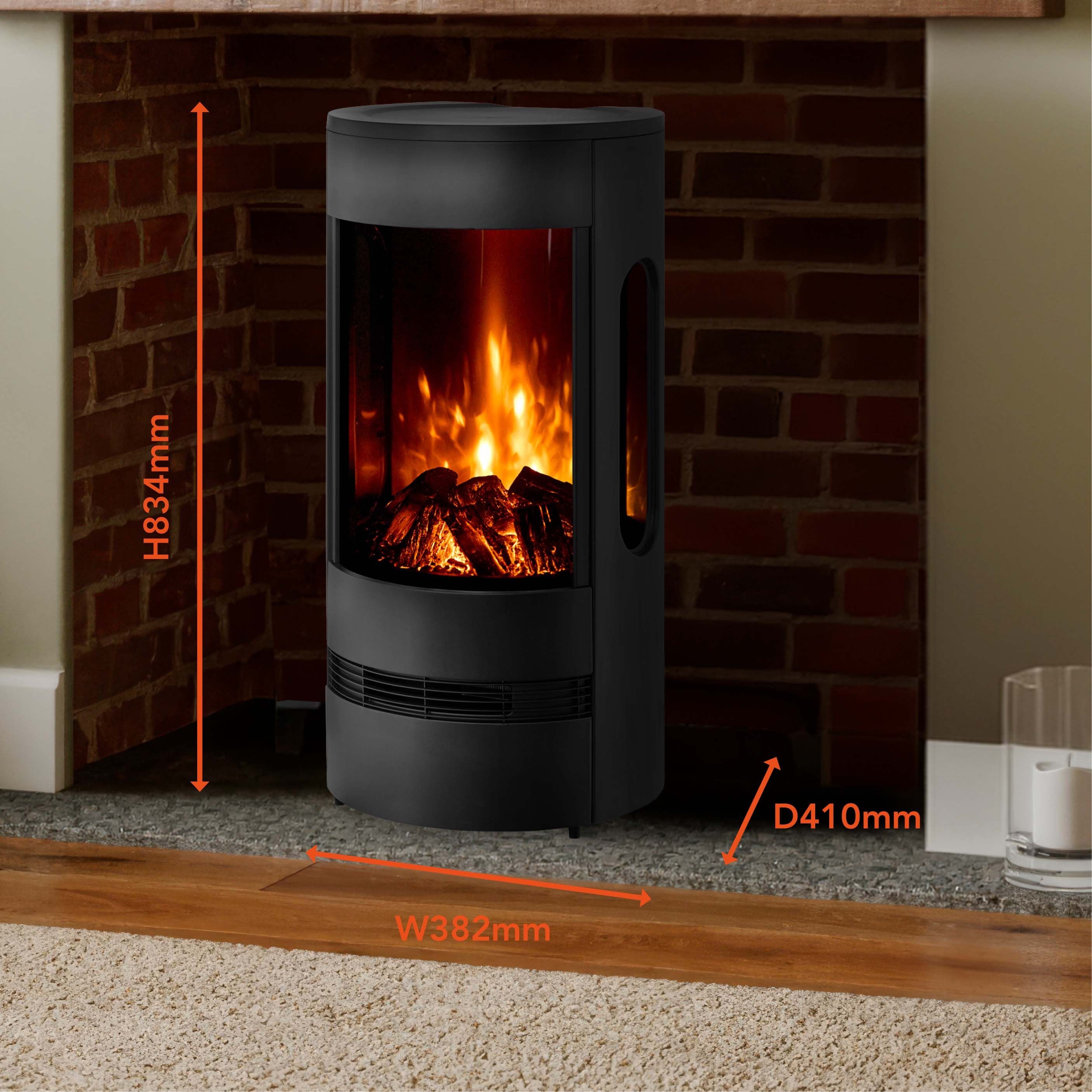 Warmlite Cavendish 2KW Stove Fire
