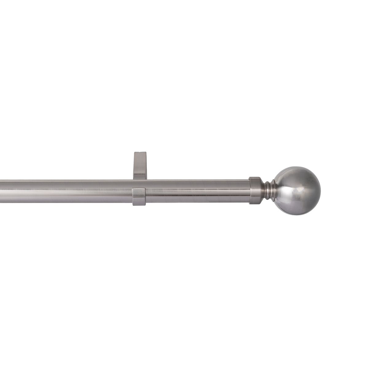 Fixed Ball Pole 28Mm X 180Cm Satin Steel