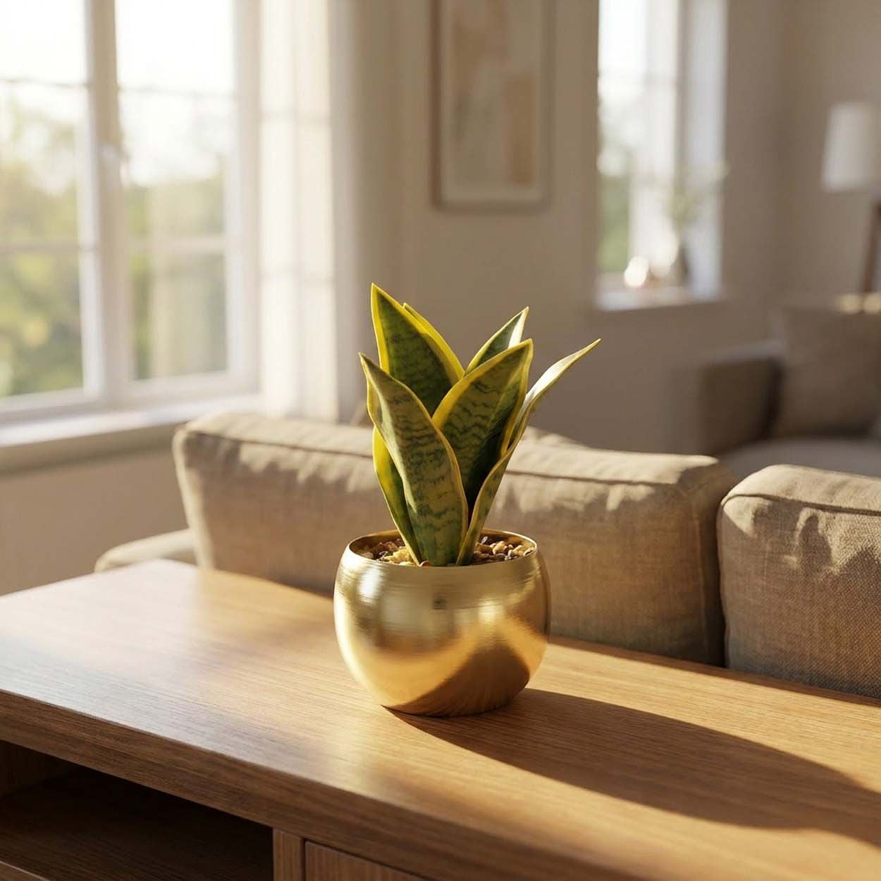 Mini Artificial Snake Plant