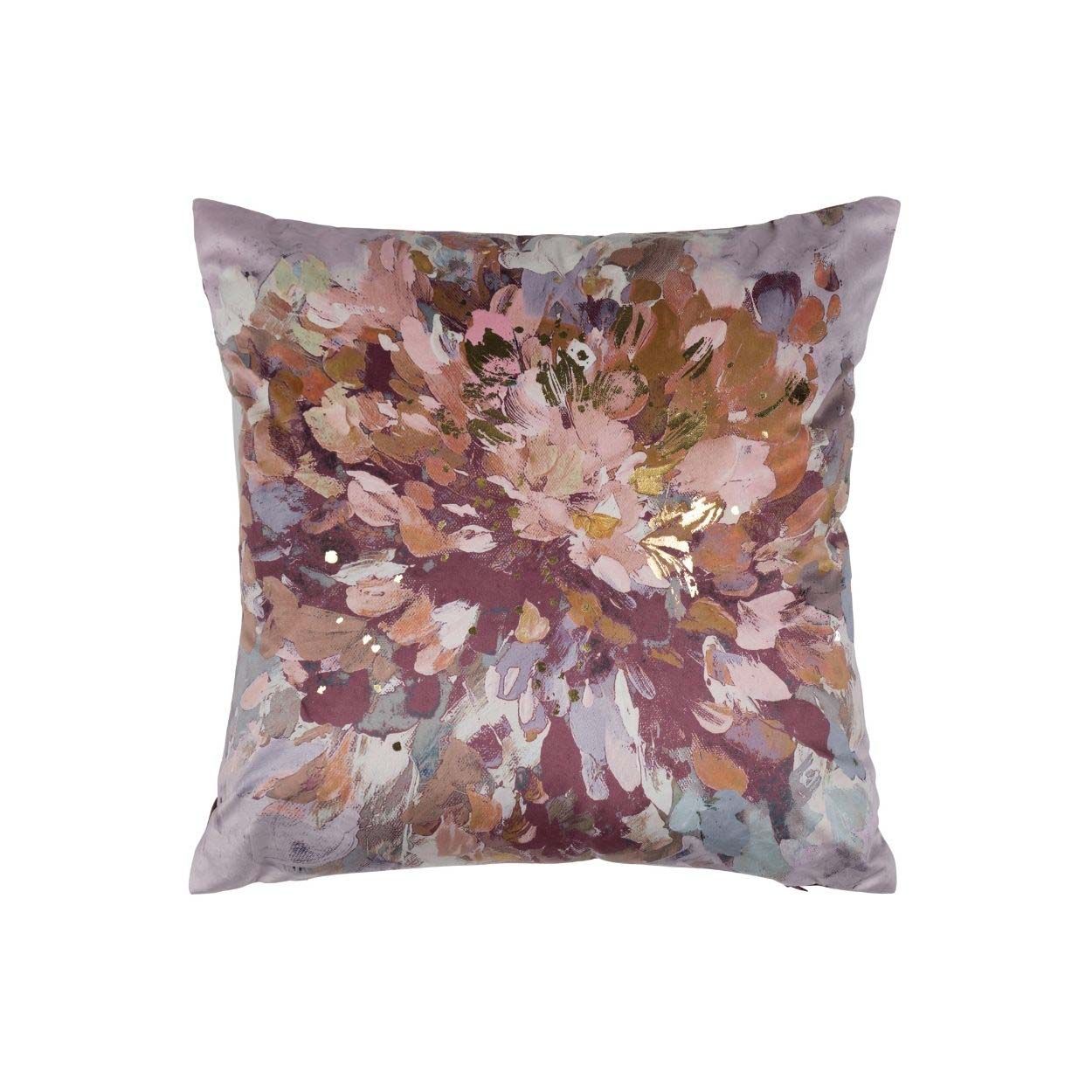 Dahlia Cushion 43x43 Aubergine