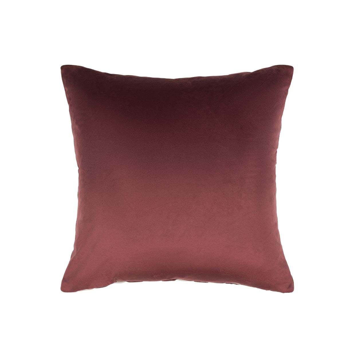 Gingham Cushion 45x45 Aubergine