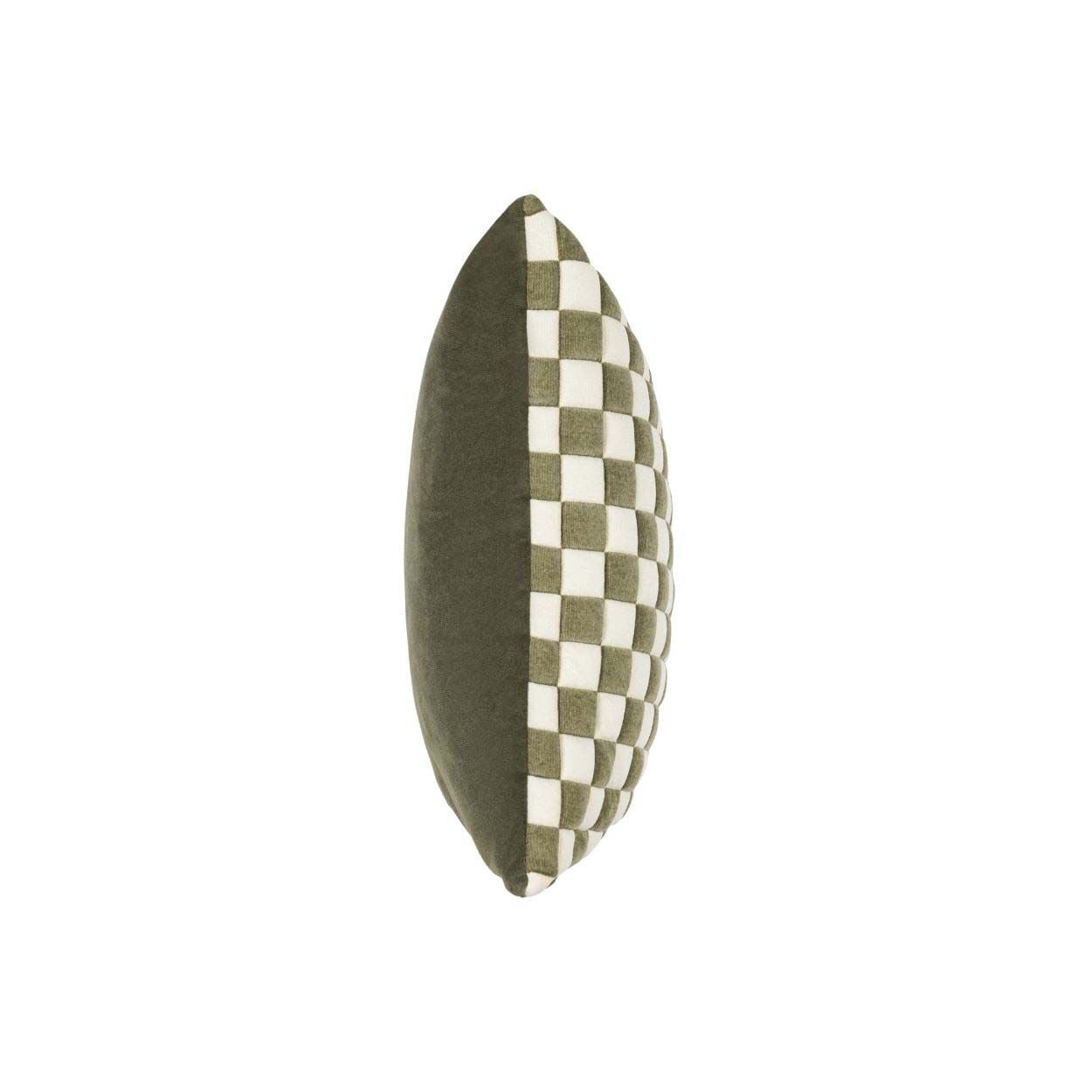Gingham Cushion Green 45x45cm