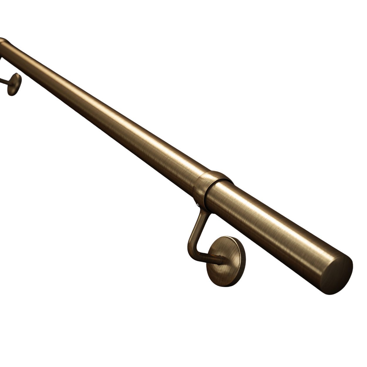Rothley Antique Brass Stair Hand Rail Kit 1.2M