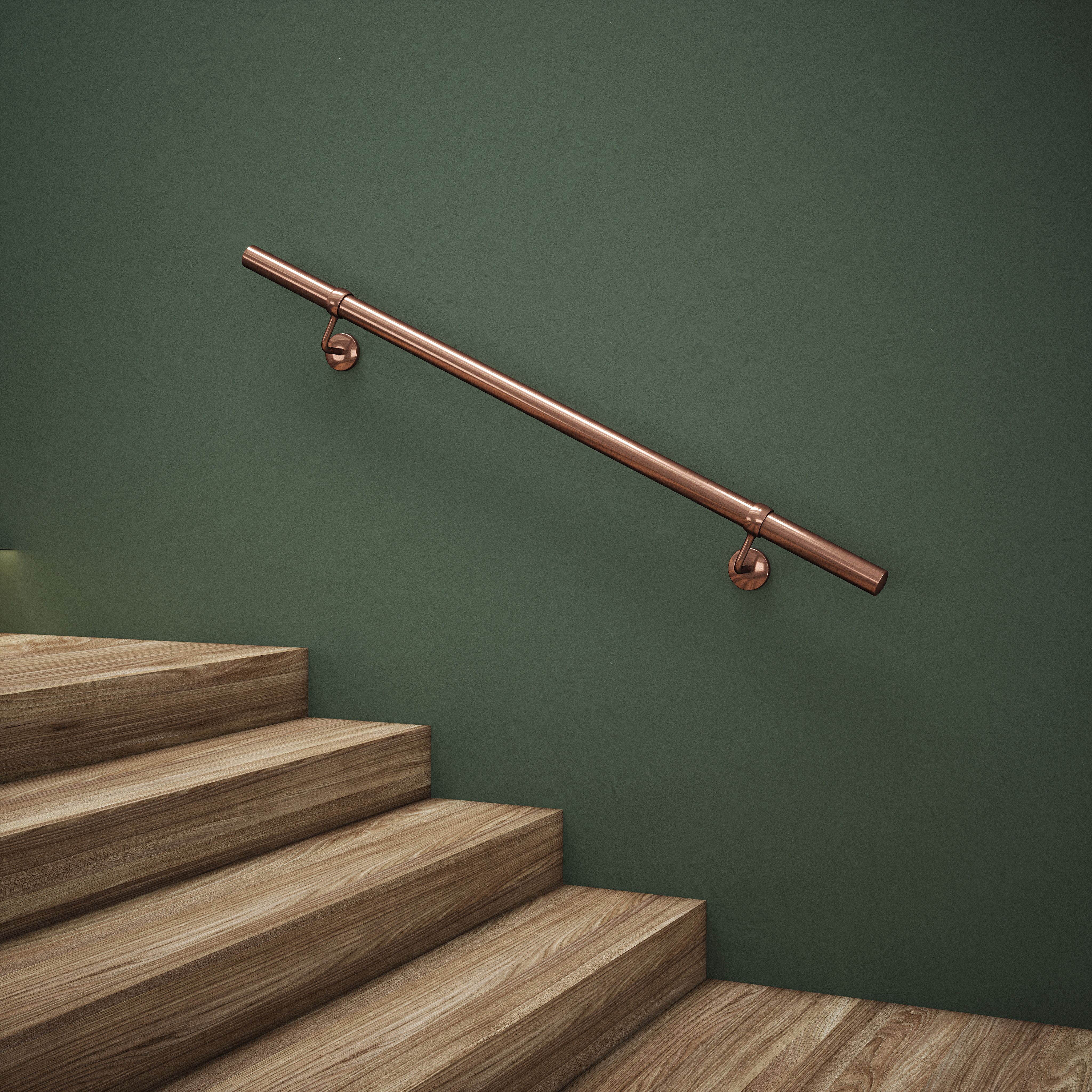 Rothley Antique Copper Stair Hand Rail Kit 1.2M
