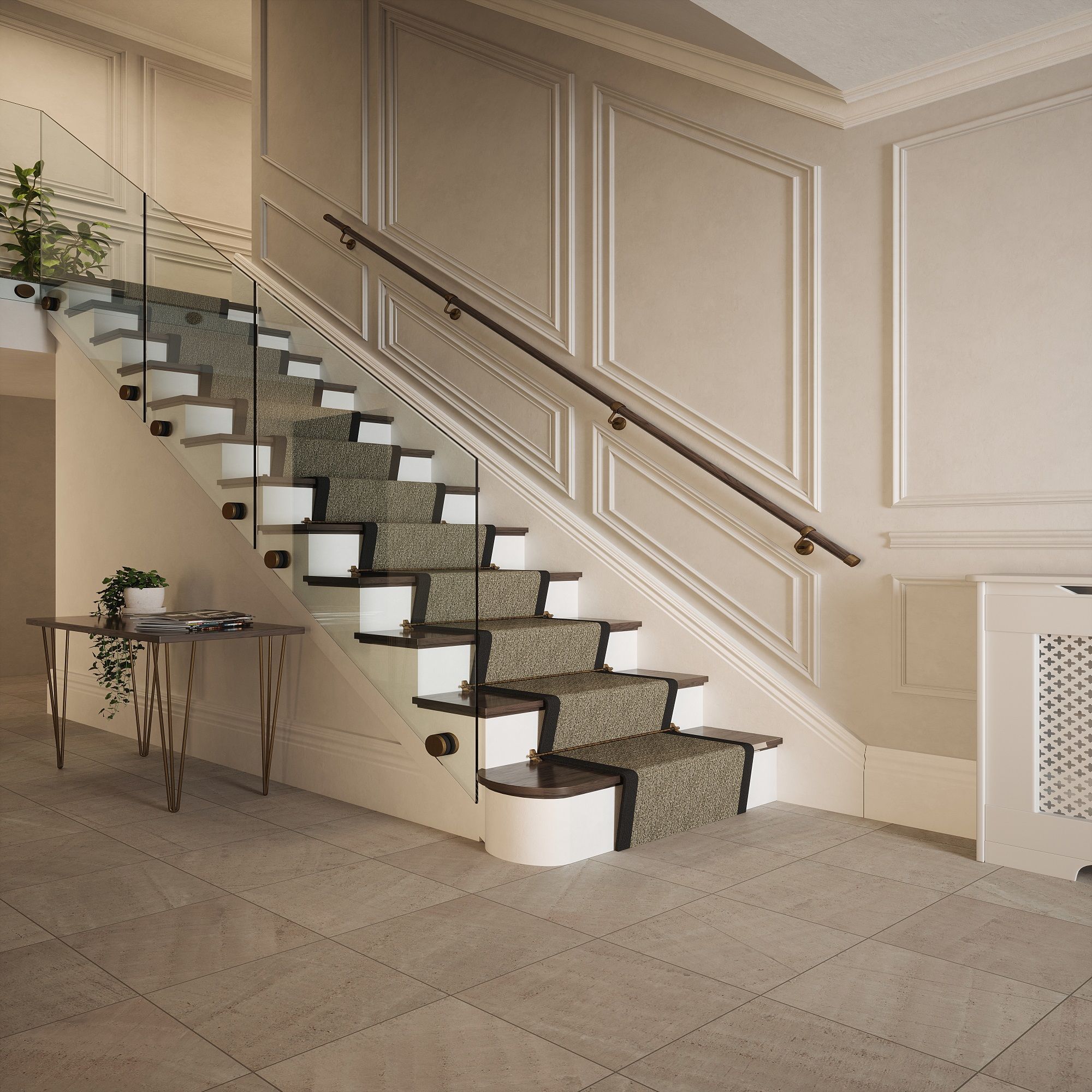 Rothley Stair Hand Rail Kit Ebony Wood 3.6M