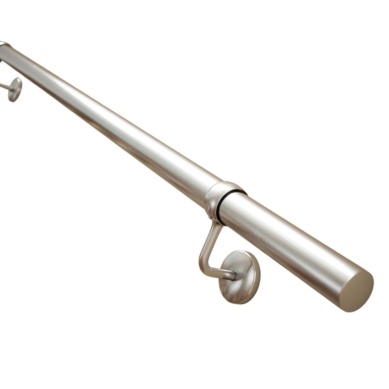 Rothley Brushed Stair Hand Rail Kit 3.6M