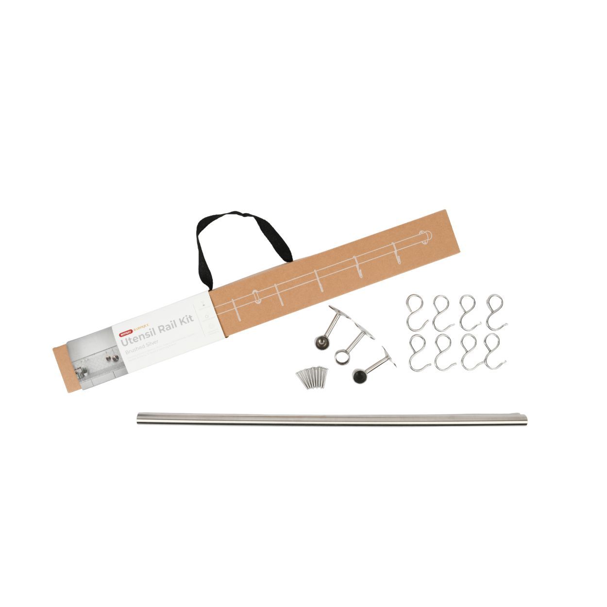 Rothley Utensil Rail Brushed 19 x 600mm