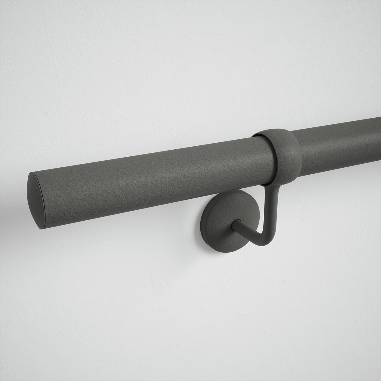 Forgeworks Textured Grey Stair Hand Rail Kit 3.6M