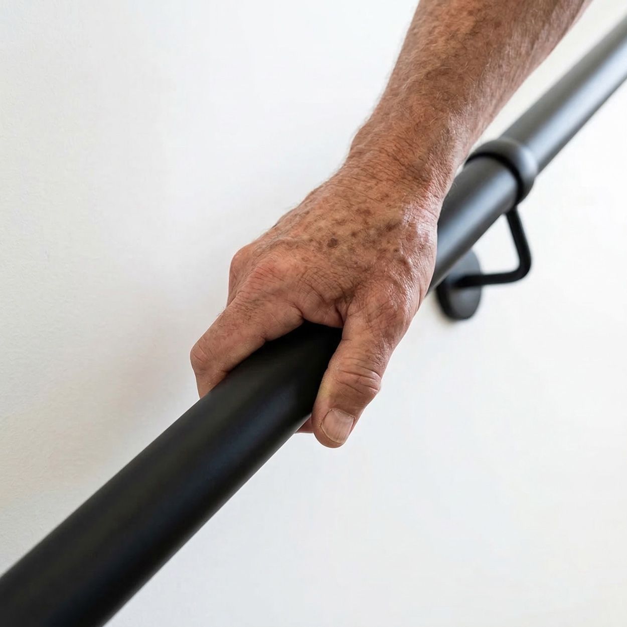 Forgeworks Matt Black Stair Hand Rail Kit 2.4M